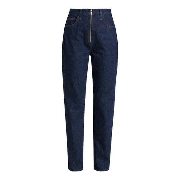 New Frame Le High and Tight Exposed Zipper Women’s Jeans size 33 Blue - Picture 1 of 9